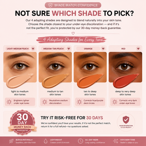 Colored Clay Undereye Corrector Instant Brightness Coverage