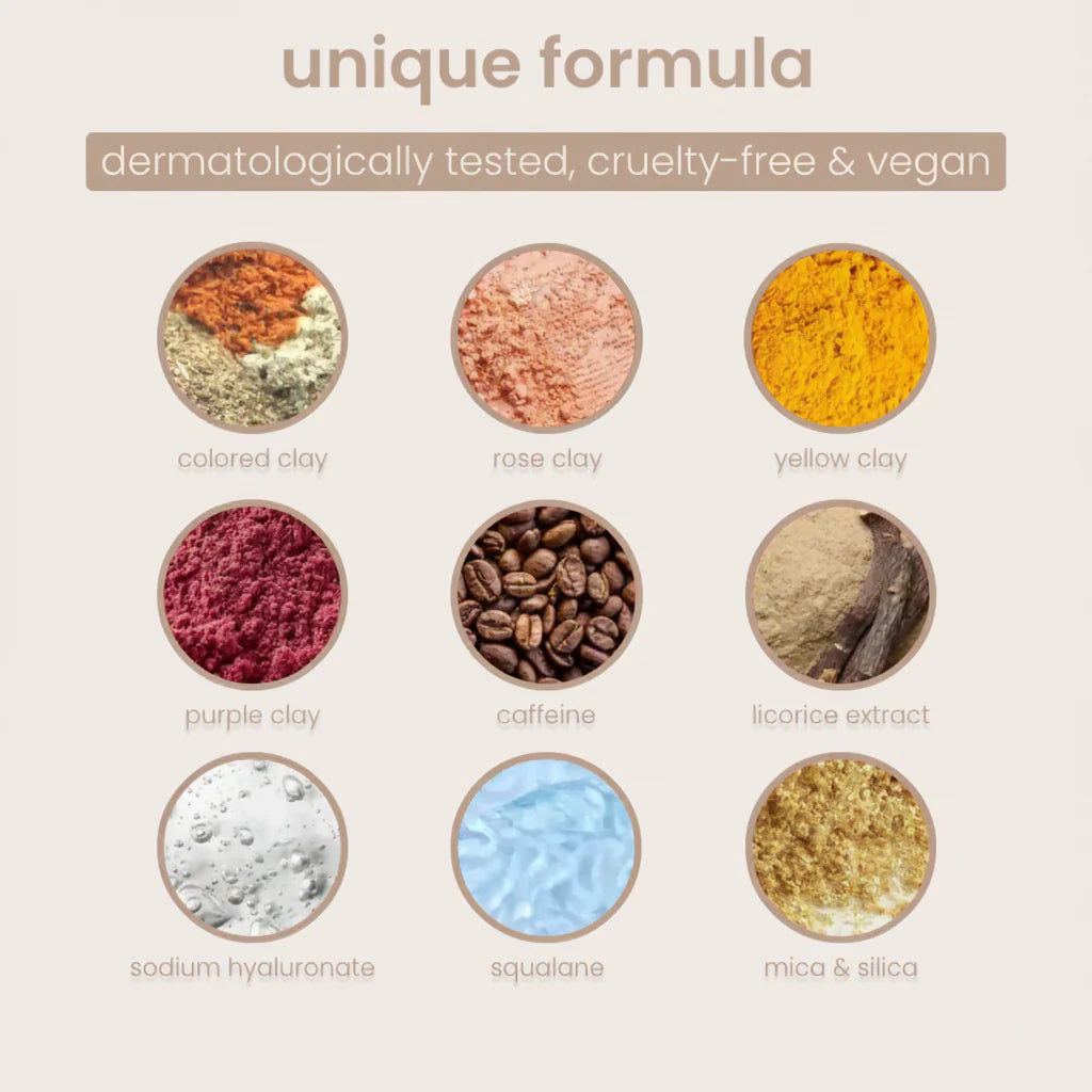 Colored Clay Undereye Corrector Instant Brightness Coverage